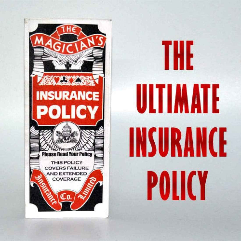 MilesMagic Magicians Insurance Policy Classical Stage Street Pocket Gimmick Real Cards Magic Trick