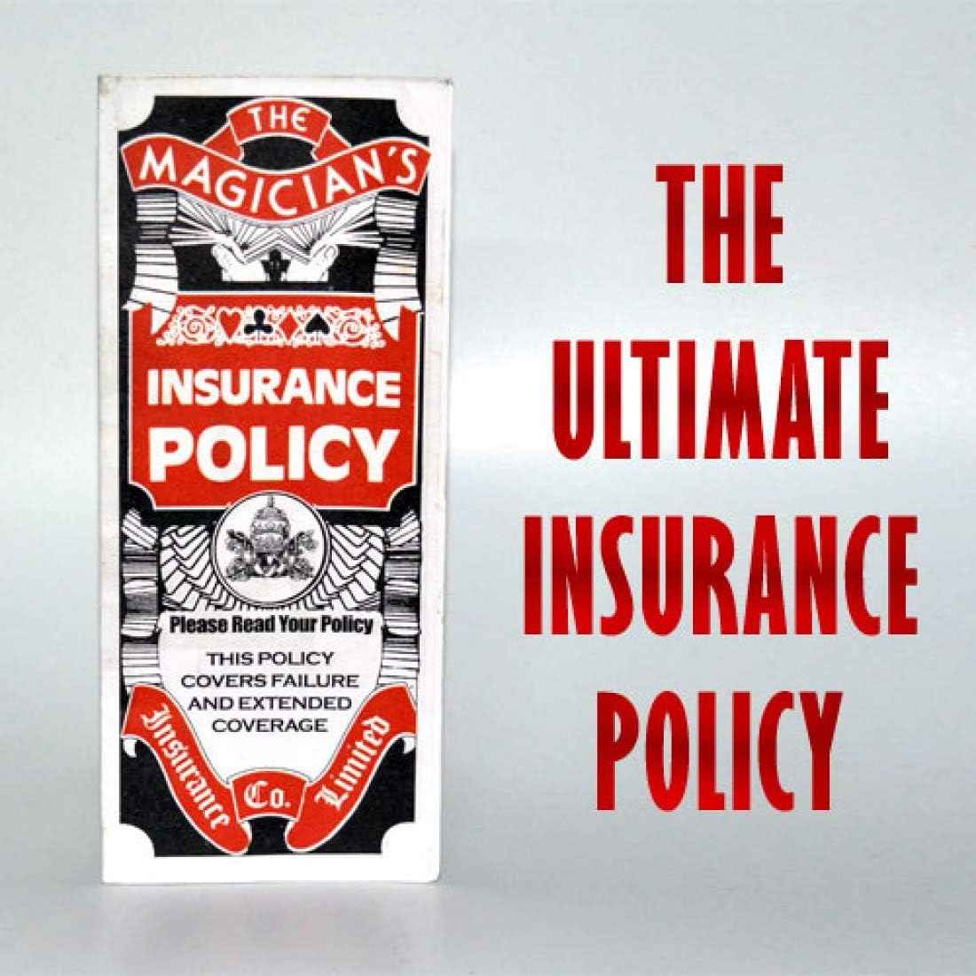 MilesMagic Magicians Insurance Policy Classical Stage Street Pocket Gimmick Real Cards Magic Trick