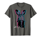 Glitch Art Rabbit Hat Magic Trick T-Shirt - Streetwear Style for Adults