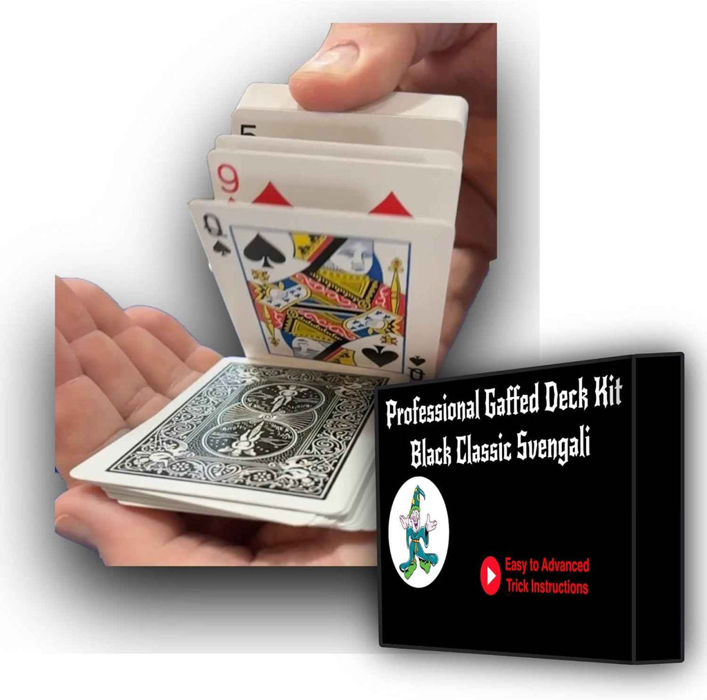 Teds Sterling Magic Professional Gimmicked Card Deck for Beginner to Pro Magicians, Appearing, Teleporting and Transforming Trick Cards (Blue Wizard Taper)