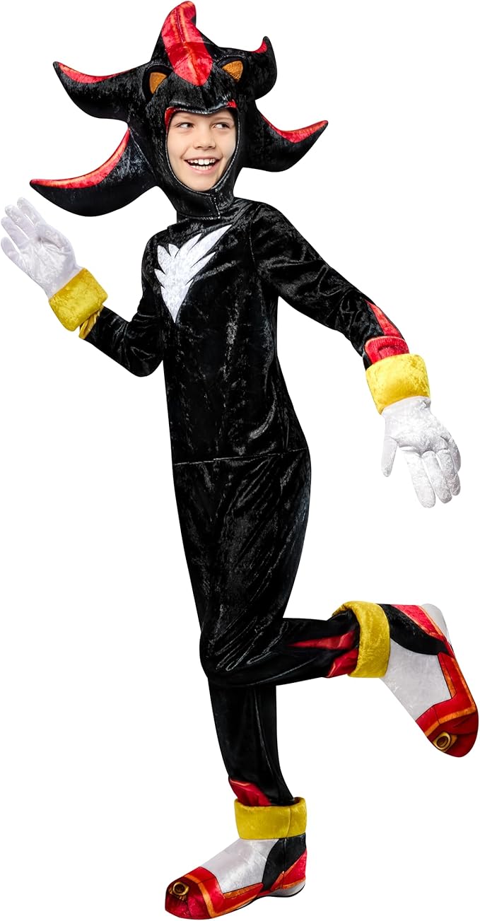 Sonic The Hedgehog: Shadow Deluxe Boys Costume by HalloweenStore.com