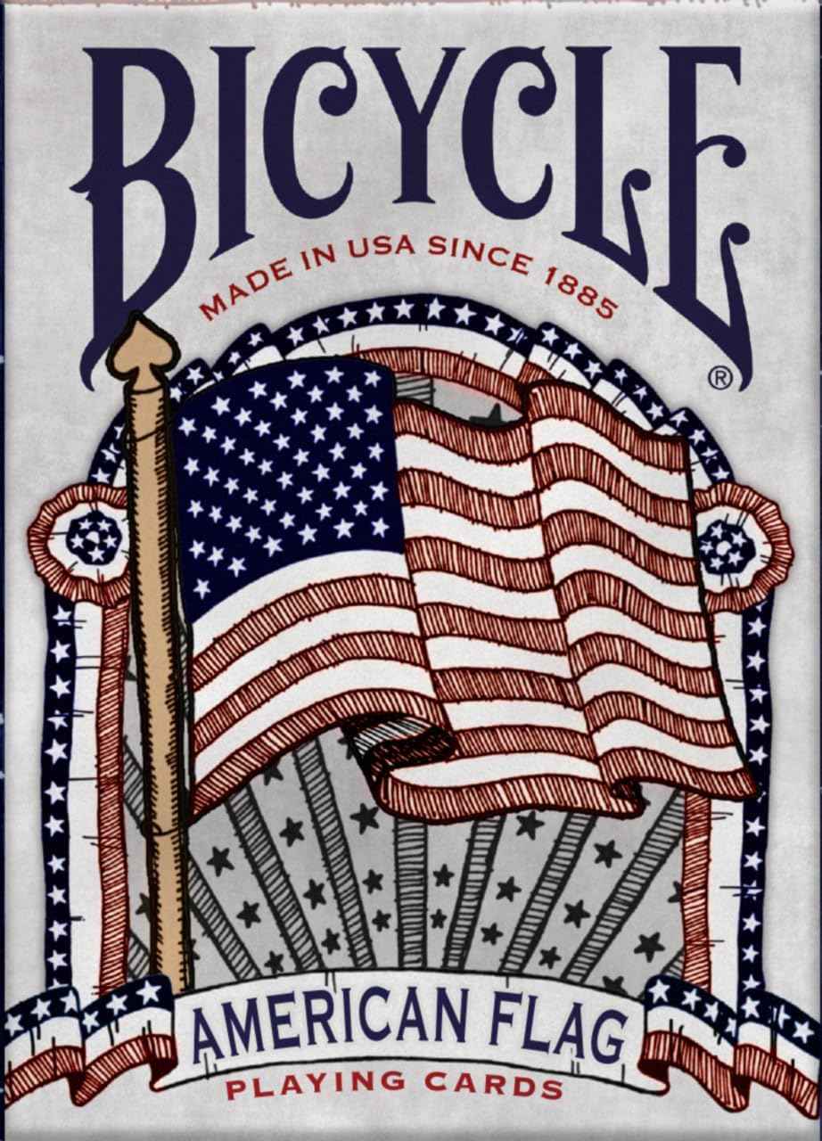 Bicycle Stars and Stripes Playing Card, American Playing Cards, American Flag Design, 1 Deck