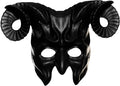 Adult Black Foam Half Devil Masquerade Costume Mask by HalloweenStore.com