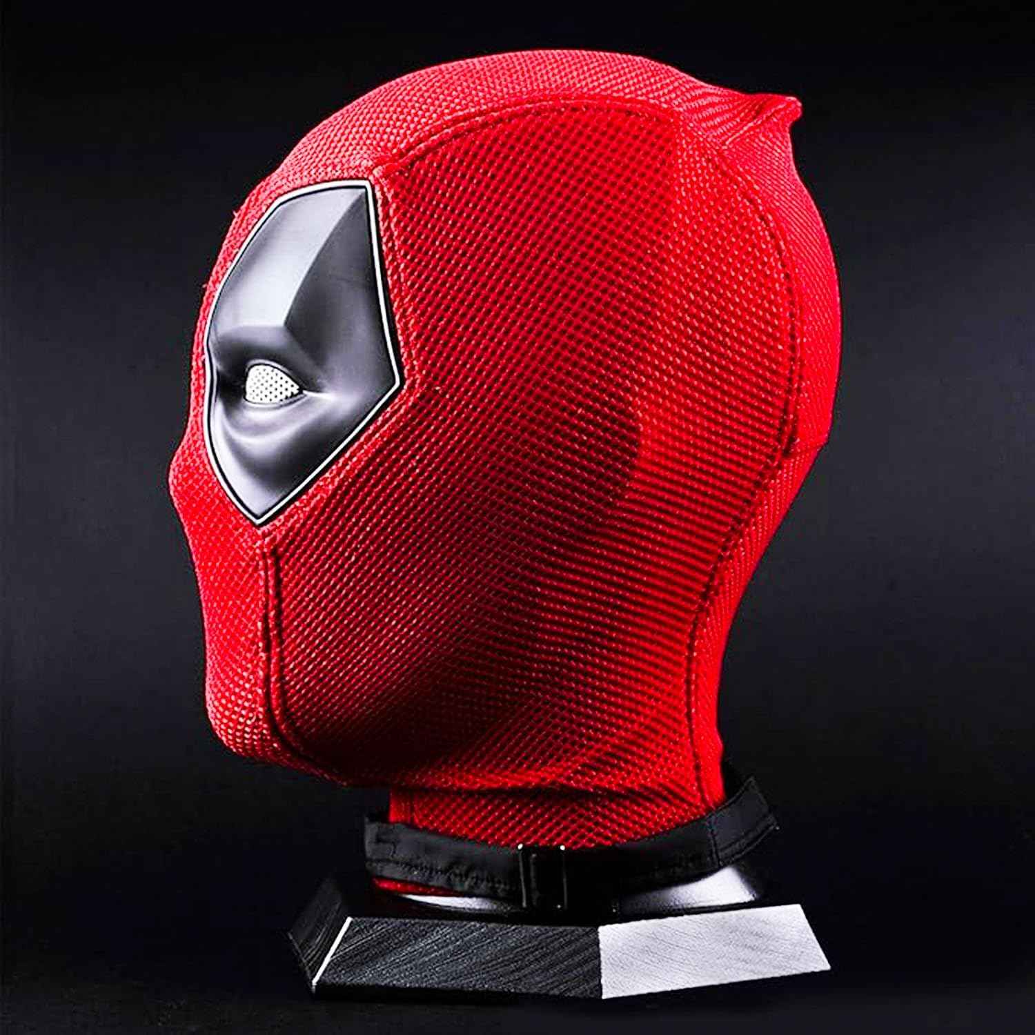Superhero Wade Wilson Costume Halloween Red Helmet Mask Knitted Deadpool by SHOMICOBOUTIQUE