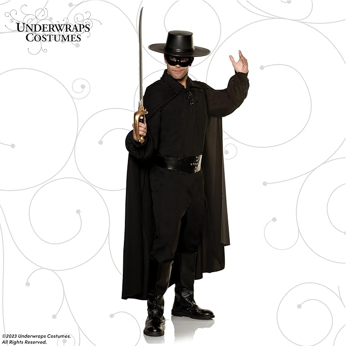 Men's Zorro Bandit Outlaw Pirate Adult Costume by HalloweenStore.com
