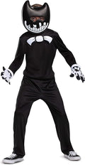 Bendy Costume for Kids, Bendy and The Ink Machine Jumpsuit by HalloweenStore.com