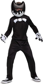Bendy Costume for Kids, Bendy and The Ink Machine Jumpsuit by HalloweenStore.com