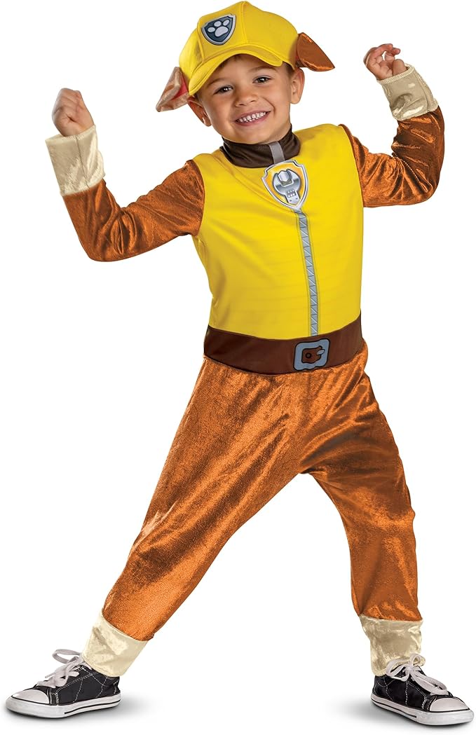 Rubble Paw Patrol Toddler Costume With Headpiece by HalloweenStore.com