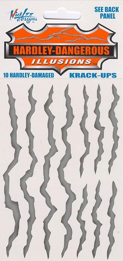Hardley-Dangerous Illusions 10 Hardley-Damaged Krack-Ups Stickers by HalloweenStore.com