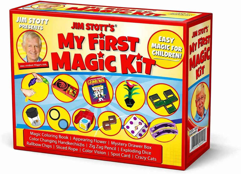 My First Magic Kit for Kids Ages 5–12 – 50  Easy Tricks for Beginners | Learn Real Magic Fast with Step-by-Step Videos | Fun Gift for Boys &amp; Girls | Jim Stott Magic