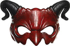 Adult Red and Black Devil Foam Masquerade Costume Mask With Horns by HalloweenStore.com