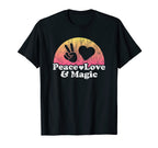 Peace Love And Magic T-Shirt - Streetwear Style for Adults