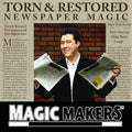 Torn &amp; Restored Newspaper Illusion Magic Trick Instructional Guide with Magician Ben Salinas by Magic Makers - Learn 9 Methods