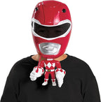 Red Mighty Morphin Power Rangers Mega Child Mask With Moving Parts by HalloweenStore.com