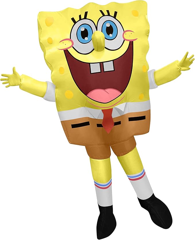 Spongebob Squarepants Adult Inflatable Costume Officially Licensed by HalloweenStore.com