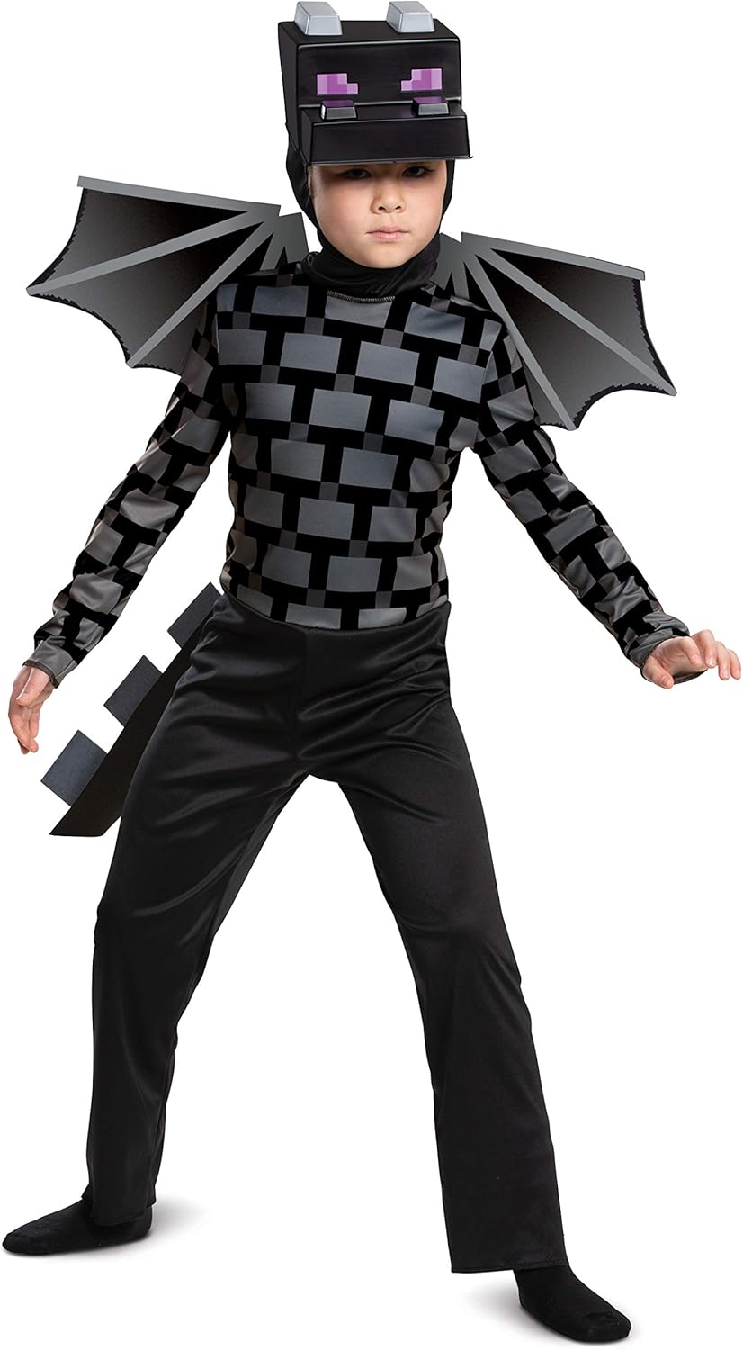 Minecraft Ender Dragon Costume for Kids, Video Game Inspired Character Outfit Halloween by SHOMICOBOUTIQUE
