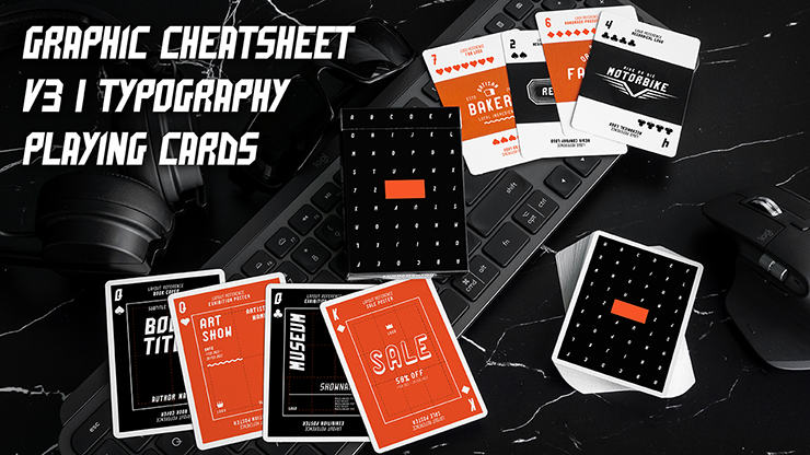 Graphic Design CheatSheet V3 Playing Cards by Murphy's Magic Supplies, Inc.