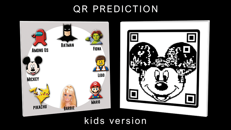 QR PREDICTION MICKEY (Gimmicks and Online Instructions) by Gustavo Raley - Trick by Murphy's Magic Supplies, Inc.