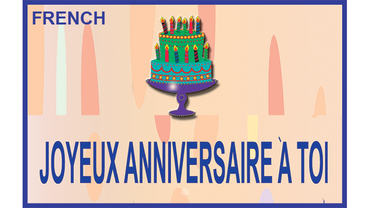 HAPPY BIRTHDAY TORN AND RESTORED (French) 25 PK. by Uday's Magic World - TRICK by Murphy's Magic Supplies, Inc.