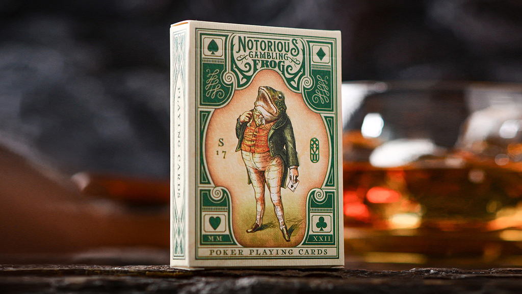 Notorious Gambling Frog (Green) Playing Cards by Stockholm17 by Murphy's Magic Supplies, Inc.