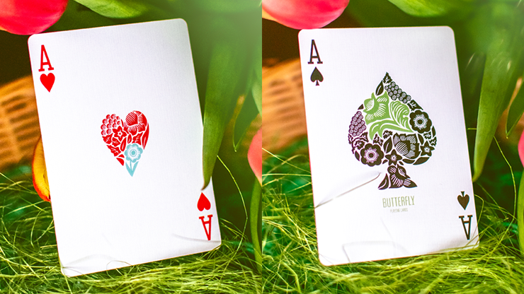Butterfly Seasons Playing Cards Marked (Spring) by Ondrej Psenicka by Murphy's Magic Supplies, Inc.