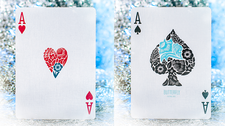 Butterfly Seasons Marked Playing Cards (Winter) by Ondrej Psenicka by Murphy's Magic Supplies, Inc.