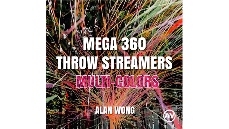 MEGA 360 Throw Streamers MULTI COLOR by Alan Wong - Trick by Murphy's Magic Supplies, Inc.
