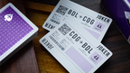 Limited Edition Lounge in Passenger Purple by Jetsetter Playing Cards by Murphy's Magic Supplies, Inc.