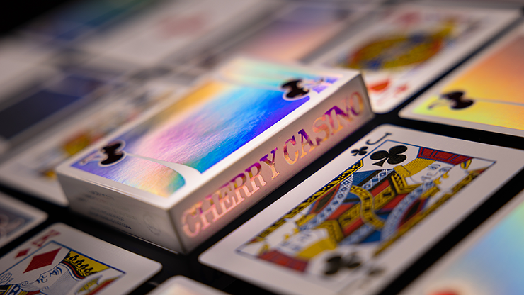 Cherry Casino Sands Mirage (Holographic) Playing Cards by Murphy's Magic Supplies, Inc.