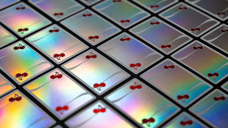 Cherry Casino Sands Mirage (Holographic) Playing Cards by Murphy's Magic Supplies, Inc.