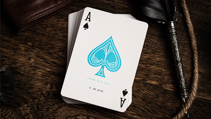 Jerry's Nugget (Icey Blue) Marked Monotone Playing Cards by Murphy's Magic Supplies, Inc.