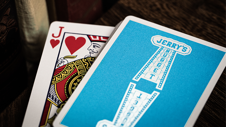 Jerry's Nugget (Icey Blue) Marked Monotone Playing Cards by Murphy's Magic Supplies, Inc.