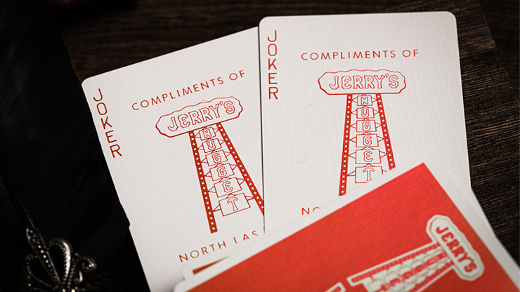 Jerry's Nugget (Atomic Red) Marked Monotone Playing Cards by Murphy's Magic Supplies, Inc.