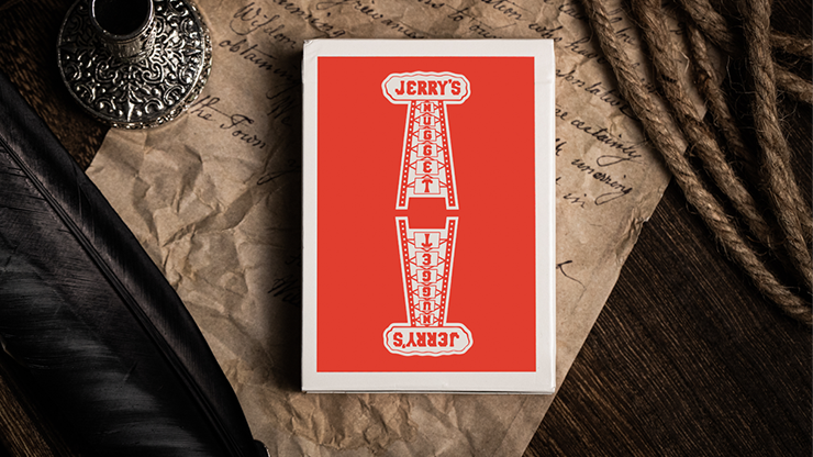 Jerry's Nugget (Atomic Red) Marked Monotone Playing Cards by Murphy's Magic Supplies, Inc.