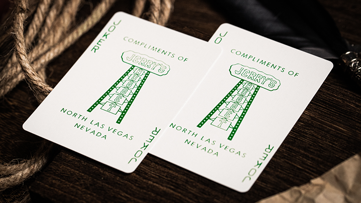 Jerry's Nugget (Felt Green) Marked Monotone Playing Cards by Murphy's Magic Supplies, Inc.