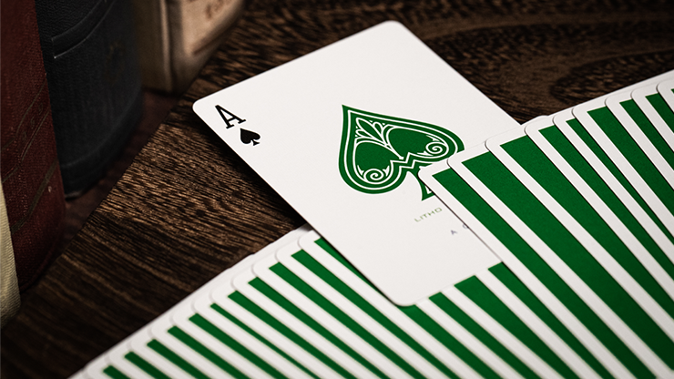 Jerry's Nugget (Felt Green) Marked Monotone Playing Cards by Murphy's Magic Supplies, Inc.