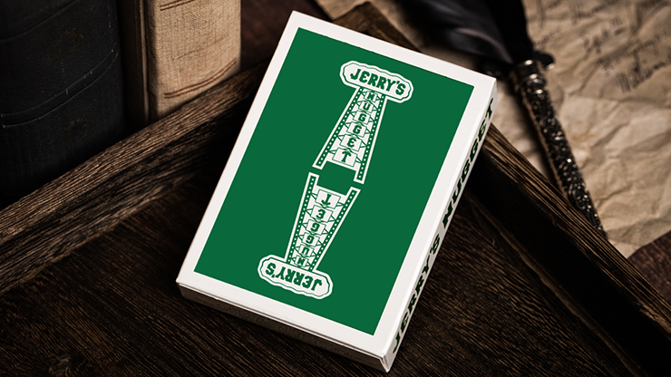 Jerry's Nugget (Felt Green) Marked Monotone Playing Cards by Murphy's Magic Supplies, Inc.