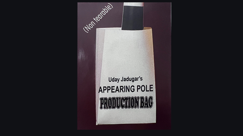 APPEARING POLE BAG WHITE (Gimmicked / No Tear) by Uday Jadugar - Trick by Murphy's Magic Supplies, Inc.