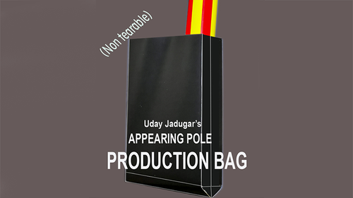 APPEARING POLE BAG BLACK (Gimmicked / No Tear) by Uday Jadugar - Trick by Murphy's Magic Supplies, Inc.