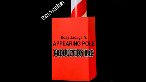 APPEARING POLE BAG RED (Gimmicked / No Tear) by Uday Jadugar - Trick by Murphy's Magic Supplies, Inc.