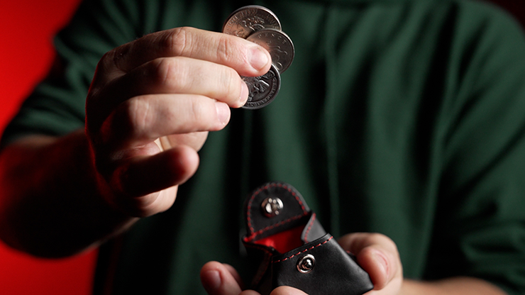 COLOR CODE COIN PURSE RED by Bob Kohler - Trick by Murphy's Magic Supplies, Inc.