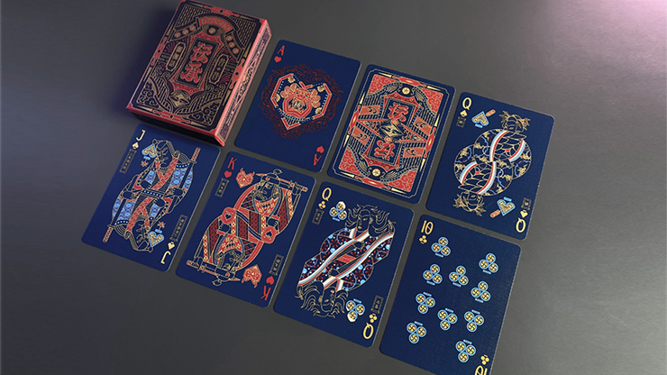 Densho (Blue) Playing Cards by Murphy's Magic Supplies, Inc.