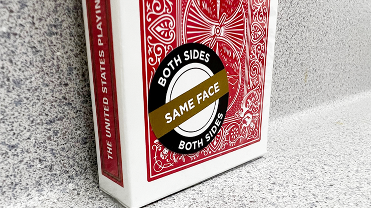 Bicycle 2 Faced Red Tuck (Mirror Deck Same on both sides) Playing Card by Murphy's Magic Supplies, Inc.
