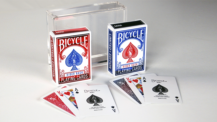 Bicycle Rider Back Mini Limited Edition (2 Pack With Foil Tucks In Carat Case) by US Playing Card Co by Murphy's Magic Supplies, Inc.