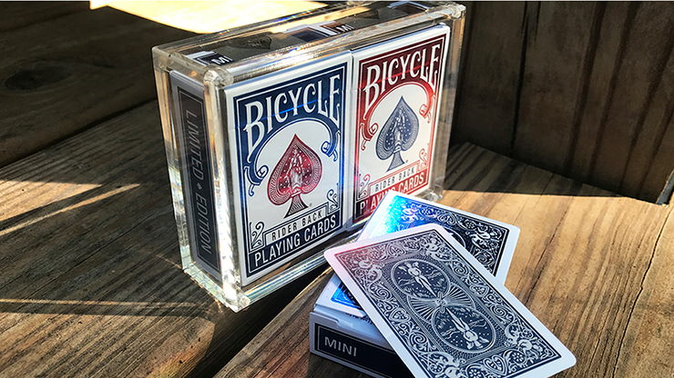 Bicycle Rider Back Mini Limited Edition (2 Pack With Foil Tucks In Carat Case) by US Playing Card Co by Murphy's Magic Supplies, Inc.