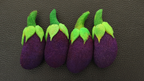 Sponge Emoji EGGPLANT (4PK.) by Andy Amyx- Trick by Murphy's Magic Supplies, Inc.