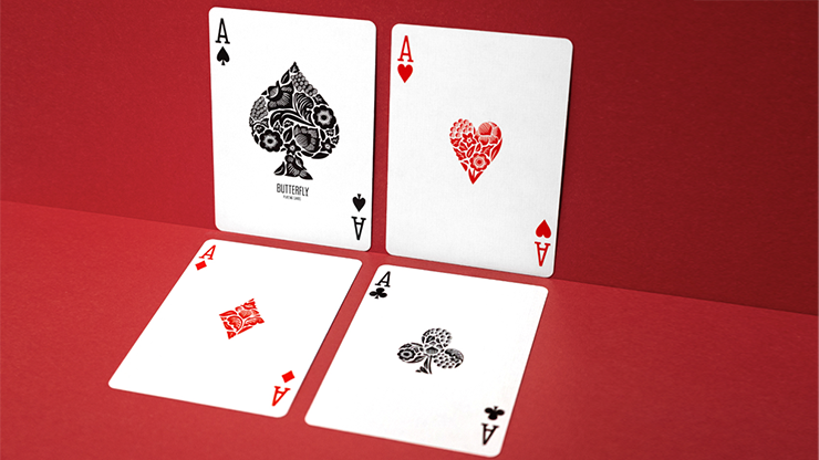 Butterfly Worker Marked Playing Cards (Red) by Ondrej Psenicka by Murphy's Magic Supplies, Inc.
