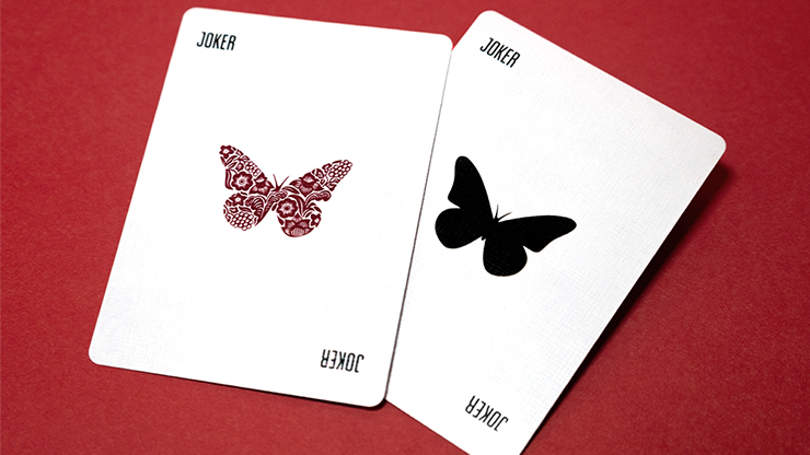 Butterfly Worker Marked Playing Cards (Red) by Ondrej Psenicka by Murphy's Magic Supplies, Inc.