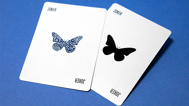 Butterfly Worker Marked V2 Playing Cards (Blue) by Ondrej Psenicka by Murphy's Magic Supplies, Inc.