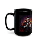 Frankenstein | Dracula Magician Black Mug — Halloween mug/Coffee Cup (11oz/15oz) by Printify